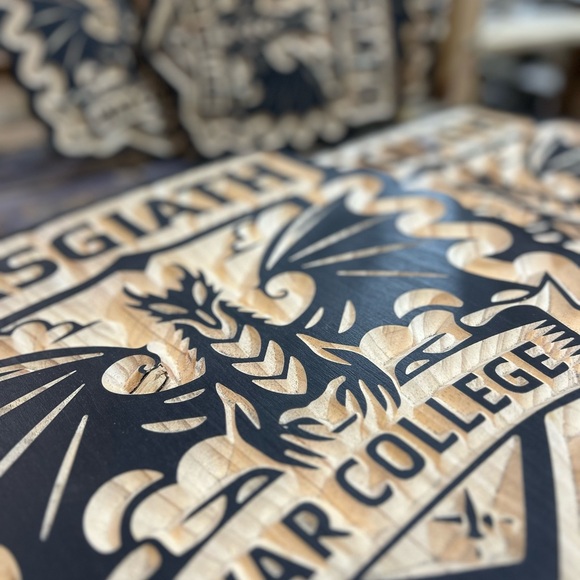 Basgiath War College carved signs. Fourth Wing - Iron Flame inspired - Picture 3 of 3